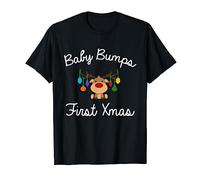 Baby Bump's First Christmas Pregnancy Newborn Gift T-Shirt
