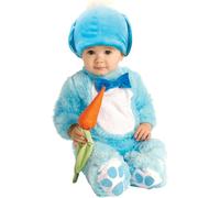 Baby Bunny Costume Blue Rabbit Outfit Jumpsuit Hat Ears Carrot Fancy Dress