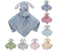 Baby Bunny Rabbit Comforter Blanket Baby Girl Boy Infant Toddler Newborn Cuddle Snuggle Soft Blankets 7 Colours (Dusky Blue, One Size, Bunny Rabbit)