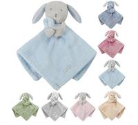Baby Bunny Rabbit Comforter Blanket Baby Girl Boy Infant Toddler Newborn Cuddle Snuggle Soft Blankets 7 Colours (Baby Blue, One Size, Bunny Rabbit)