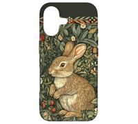 Baby Bunny Rabbit William Morris Style Vintage Case for iPhone 17