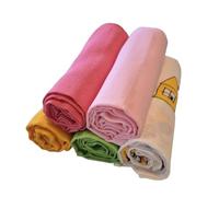 Baby Burp Cloths I Cloth Nappies I Muslin Nappies 80 x 80 cm I 100% Cotton Nappies Set of 5 for Girls