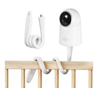 Baby Camera Holder for Children's Room, Flexible, Foldable and Compatible with Most Video Baby Monitors, White, Pack of 1