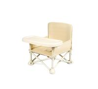 Baby Camping Chair, Portable Foldable Baby Chair Feeding Chair for Outdoor Lawn Beach (Beige A, 36cmx31cmx31cm)