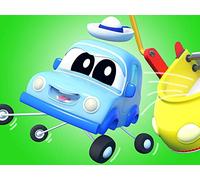Baby car hides / Super police truck chases the ghost