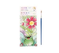 Baby Car Mini Paint Pad Mini Watercolor Paint Pad Watercolor Book Halloween Water Color Workbook For Adults Boys Girls Coloring Eye Warmer (B, 19x8cm)