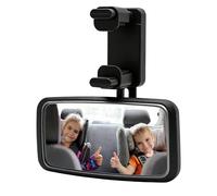 Baby Car Mirror,360° Rotatable Car Mirror Baby Rear View with Wide Clear View,Clip-On Rear View Mirror for Rear Facing Infant,Shatterproof Anti-dropout Stroller Mirror,Safety Mirror Baby Essentials