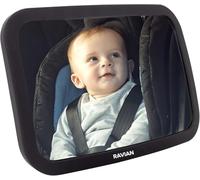 Baby Car Mirror for Back Seat Safest Newborn Essentials with Rear View, Shatterproof, Adjustable to See Rear Facing for Infants, Kids and Pets (Pack of 4)