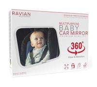 Baby Car Mirror for Back Seat Safest Newborn Essentials with Rear View, Shatterproof, Adjustable to See Rear Facing for Infants, Kids and Pets
