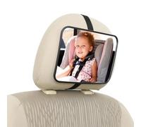 Baby Car Mirror for Back Seat, Shatterproof and Anti-Dropout Baby Car Mirror with Adjustable Straps, Essential Safety Accessory for New Parents