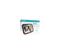 Baby Car Mirror Rear View - 360 ° Adjustable, Extra Wide Crystal Clear & Shatterproof Back Seat Baby Essentials to See Rear Facing Infants, Babies, Kids, Child & New born (Pack of 1)