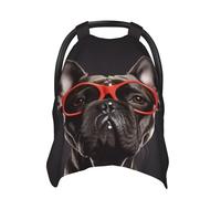 Baby Car Seat Canopy Cover for Mom, Soft Breathable Nursing Breastfeeding Covers Multi Use Stroller Sun Shade Newborn Shower Gift，French Bulldog