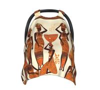 Baby Car Seat Canopy Cover for Mom, Soft Breathable Nursing Breastfeeding Covers Multi Use Stroller Sun Shade Newborn Shower Gift，African Tribal Woman