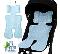 Baby Car Seat Cooling Pad Stroller Cooling Pad ICY Breathable 14x27in Baby Cooling Pad for 0-3 Age Skin-Friendly Minimalist Summer Cooling Pad for Safety Seat, Car Seat, High Chair
