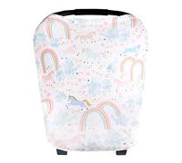 Baby Car Seat Cover Canopy and Nursing Cover Multi-Use Stretchy 5 in 1 Gift"Whimsy" by Copper Pearl
