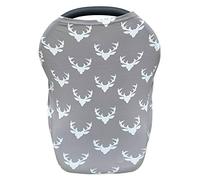 Baby Car Seat Cover Deer Printing Nursing Cover Extra Soft Extra Stretchy