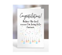 Baby cards, funny, joke, gifts, present, Babies: the best excuse for being late forever, A5-235_11