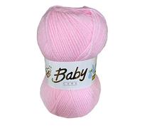 Baby Care Double Knit Wool 200G Baby Pink DK (2 rolls 100g each, 300m each)