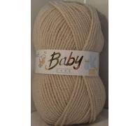 Baby Care Double Knit Wool 200G Beige, Free Post (2 Rolls 100g Each, 300m Each)