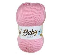 Baby Care Double Knit Wool 200G Candy Pink, Free Post (2 rolls 100g each, 300m each)