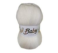 Baby Care Double Knit Wool 200G Cream DK (2 rolls 100g each, 300m each)