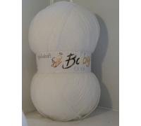 Baby Care Double Knit Wool 200G White DK (2 rolls 100g each, 300m each)