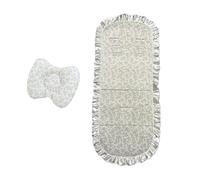 Baby Carriage Cooling Liner Ice Silk Seat Pad Gentle On Skin Folding Design for Travel Convenience Portable Foldable Strollers Liner