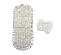 Baby Carriage Cooling Liner Ice Silk Seat Pad Gentle On Skin Folding Design for Travel Convenience Wicking Strollers Seat Cover