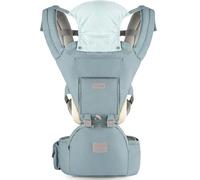 Baby Carrier, Ergonomic 6-in-1 Baby Carrier with Hip Seat for Newborn Infant Toddler, Adjustable Detachable Baby Holder Carrier for Dad Mom