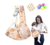 Baby Carrier Newborn to Toddler - Ergonomic, Cozy and Lightweight Infant Carrier for 7-44lbs, Effortless to Put On, Ideal for Hands-Free Parenting, Enhanced Lumbar Support (Bear)