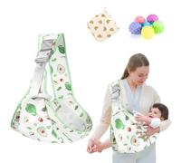 Baby Carrier Newborn to Toddler - Ergonomic, Cozy and Lightweight Infant Carrier for 7-44lbs, Effortless to Put On, Ideal for Hands-Free Parenting, Enhanced Lumbar Support(Avocado)