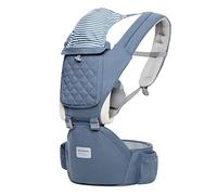 Baby Carrier with Hip Seat Baby Wrap Carrier All Season Multifunctional Baby Carrier Newborn to Toddler Baby Doll Carrier Front and Back for Men and Girls (Blue)