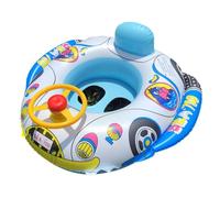 Baby Cartoon Float Lying Swimming Rings Infant Outdoor Swim Rings Kids Swim Trainer Inflatable Hot Day Pool Toy Inflatable Cartoon