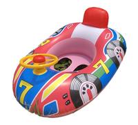 Baby Cartoon Float Lying Swimming Rings Infant Outdoor Swim Rings Kids Swim Trainer Inflatable Hot Day Pool Toy Inflatable Cartoon