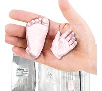 Baby Casting Kit to Make 3D Hand and Foot Plaster Casts by BabyRice (Pink (not Metallic))