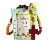 Baby Catholic Baptism Gift Set, Includes Baby's First Rosary and Baby's First Book of Prayers, Perfect Baptism, Christening, Shower Gifts