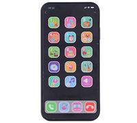 Baby Cell Phone Toy, Educational Learning Baby Phone Toy Multifunctional Smart Phone Toy with Lights & Music for Toddler Baby Kids Boys Girls, Develop Skills (Black)