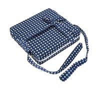 Baby Chair Heightening Cushion Fine Linen Blue Dining Seat Pad