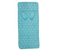 Baby Chair Mat + Harness Covers Gift, Hypoallergenic, Breathable 3D Fabric (Flamingos)