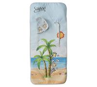 Baby Chair Mattress + Harness Cover Gift, Hyper-Soft, Hypoallergenic, Breathable 3D Fabric.(Beach)