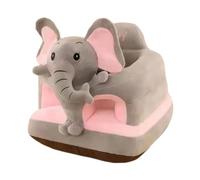 Baby Chair Sit Me Up Cute Grey Elephant Sit Me Up Floor Seat for Baby Supportive Plush Infant Seat Removable and Washable for Home or Travel