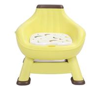 Baby Chair with Back Support Stable Legs Soft Cushion (Yellow) | Multifunction toddler chair with beeping sound attracts baby attention and promotes imagination with U shaped spine protectio