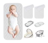 Baby Change Mat 3Pcs Waterproof Nappy Changing Mat Travel Foldable Reusable Diaper Changing Pad for Home Outside Baby Travel Essentials