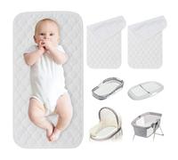 Baby Change Mat 3Pcs Waterproof Nappy Changing Mat Travel Foldable Reusable Diaper Changing Pad for Home Outside Baby Travel Essentials