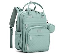 Baby Changing Bag Backpack with Mat & Holder - Sage Green 42x21x31cm