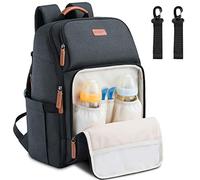 Baby Changing Bag Diaper Nappy Rucksack Backpack Multi-Function Water Resistant Travel for Mom and Dad Black