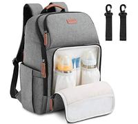 Baby Changing Bag Diaper Nappy Rucksack Backpack Multi-Function Water Resistant Travel for Mom and Dad Grey