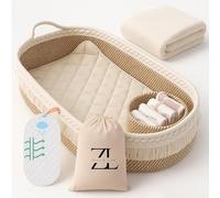 ZEAL'N LIFE Baby Changing Basket with Changing Bag, Baby Blankets with Waterproof Cover - Changing Basket for Babies, Changing Basket Baby, Mose Basket, Baby Basket for Babies, Baby Essentials