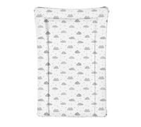 Baby Changing Mat, Deluxe Large Waterproof Change Mat, Easy Wipe, Unisex Soft Padded Premium Travel Friendly Tiny to Tots Nappy Changing (One Size, Cloud Print)