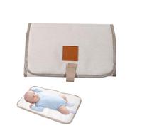 Baby Changing Mat, Foldable and Portable Travel Changing Mat for Travel Family Outdoor Use (Ivory)